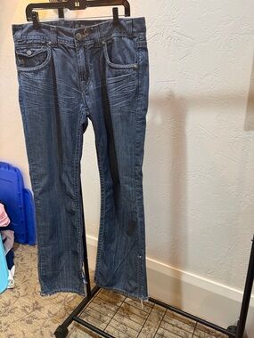 MEK Men's Bootcut Jeans in Dark Blue Denim